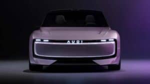 Audi E concept ด้านหน้ารถ