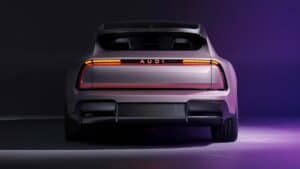 Audi E concept ด้านหลังรถ