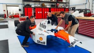 Honda และ McLaren Senna Ayrton senna's Mclaren MP4/7 ขั้นตอนประกอบ